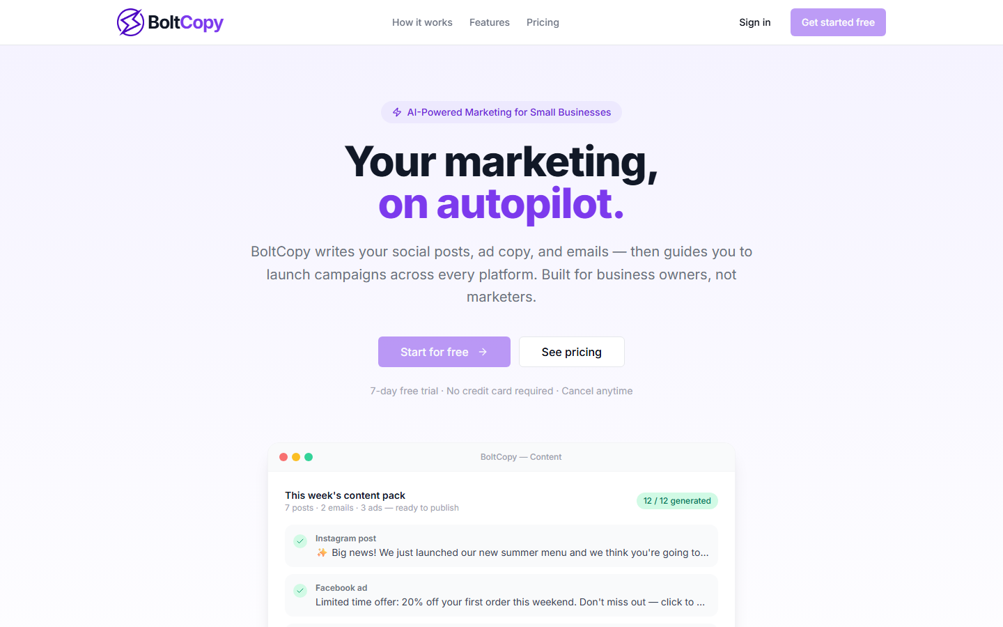 BoltCopy on desktop